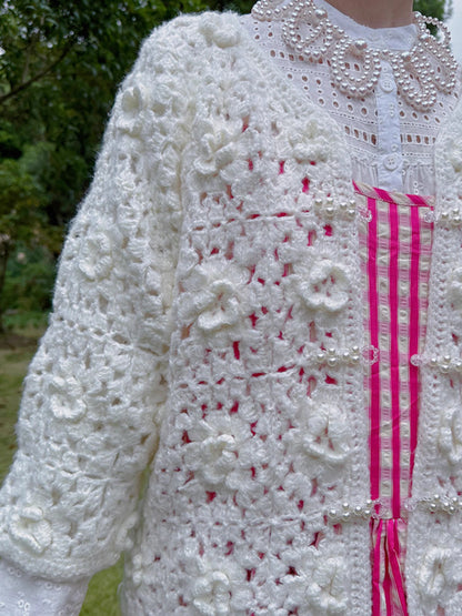 Embroidered flower jacket