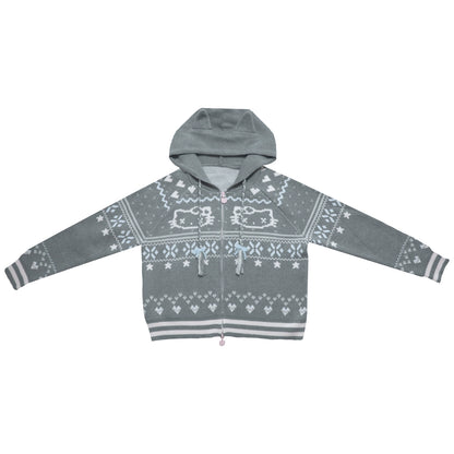 Ghost Ancient Cat Ear Hooded Jacket