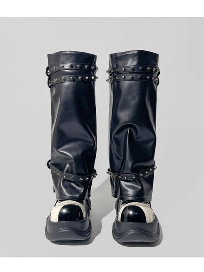 Hot girl punk style boots