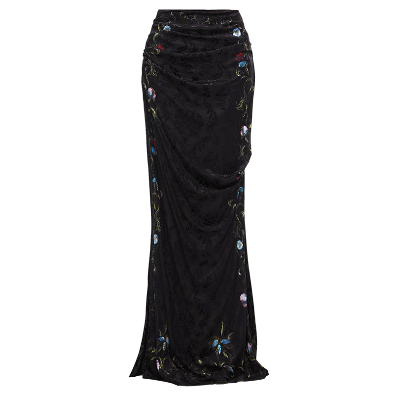 Classic China Velvet Skirt