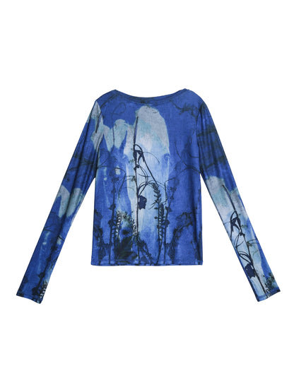 Autumn Niche Printed Sleeve Top