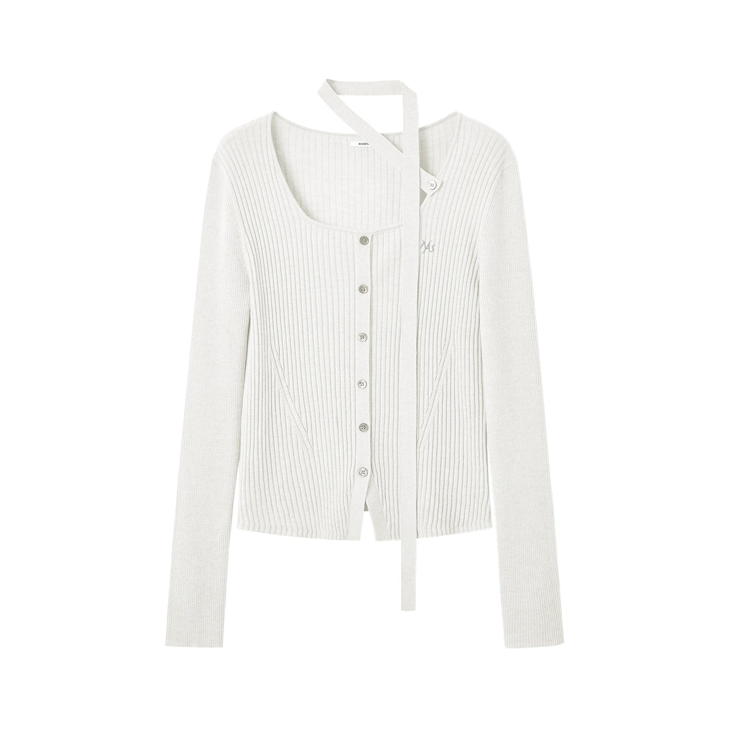 Knit Ribbed Stripe Cardigan