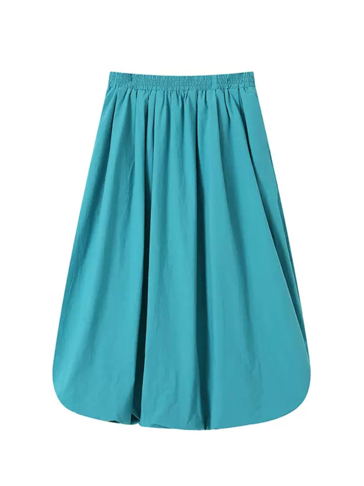 4 Color Bud Long Skirt