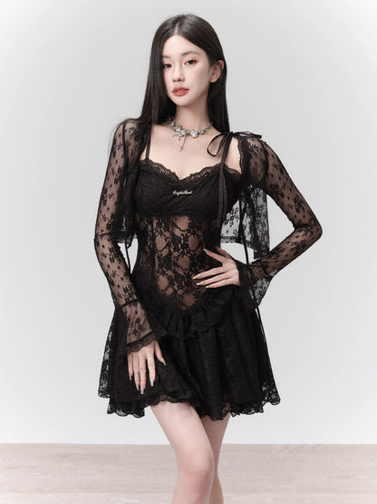 Tipsy Lace Cardigan Skinny Fairy Coat