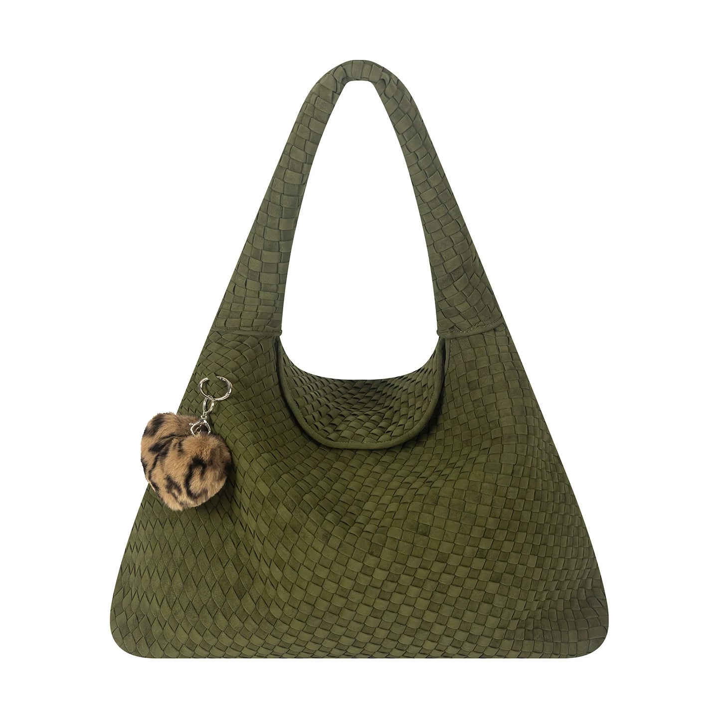 Vintage Faux Suede Shoulder Bag