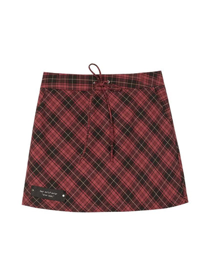 Punk plaid skirt