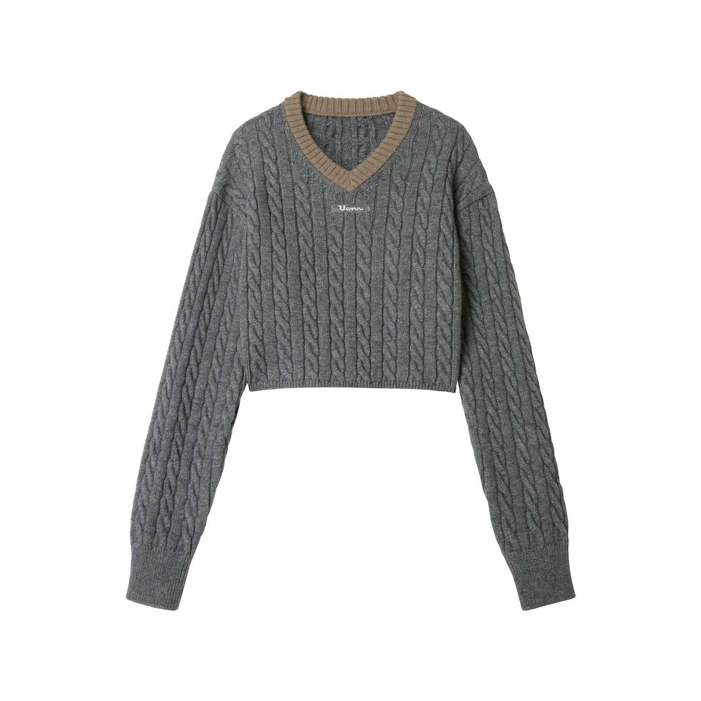 Retro Color-Blocked Knit Sweater