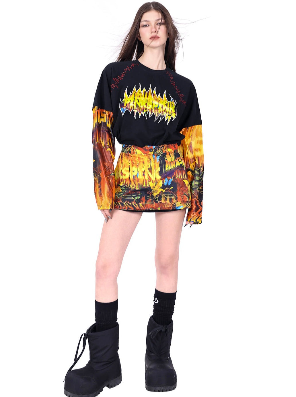 Flame Cat Top