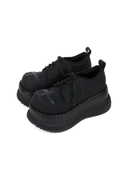 Dark platform shoes