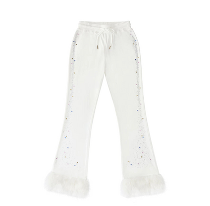 Unicorn Velvet Flared Pants