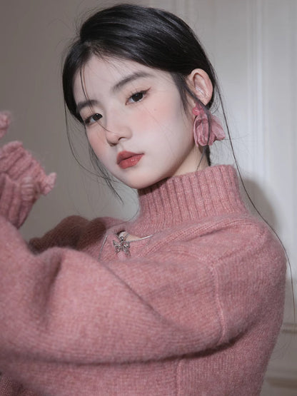 Chinese style wool sweater