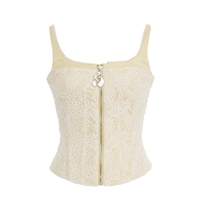 Light Yellow Lace Camisole