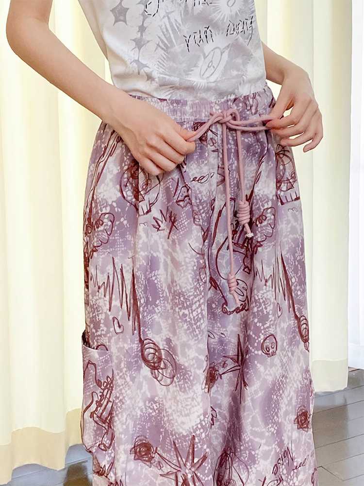 Casual loose printed pants