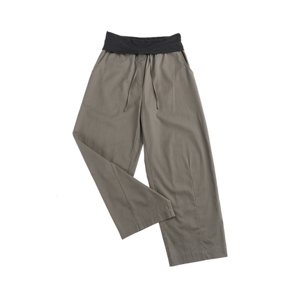 Knitted Elastic Cuffed Pants
