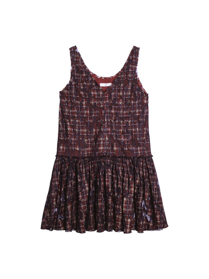 Vintage Suede Sleeveless Dress