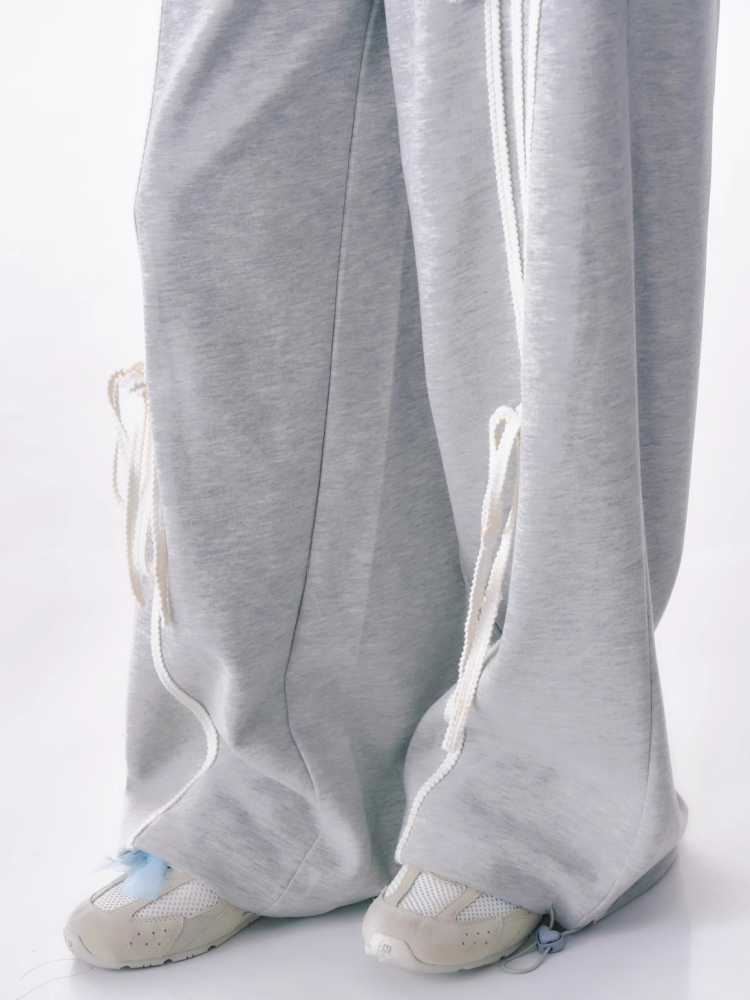 Straight wide leg casual sweatpants