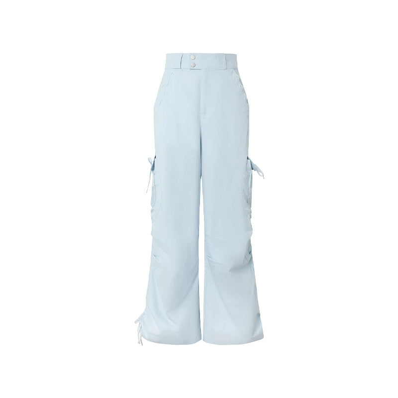 Wide-Leg Work Pants