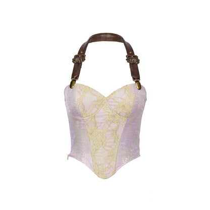 Sylvian Lace-Up Corset Top