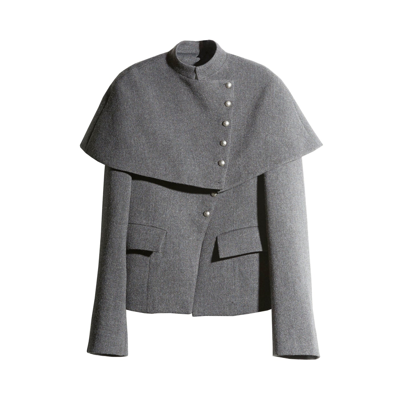 Retro Woolen Cape Coat