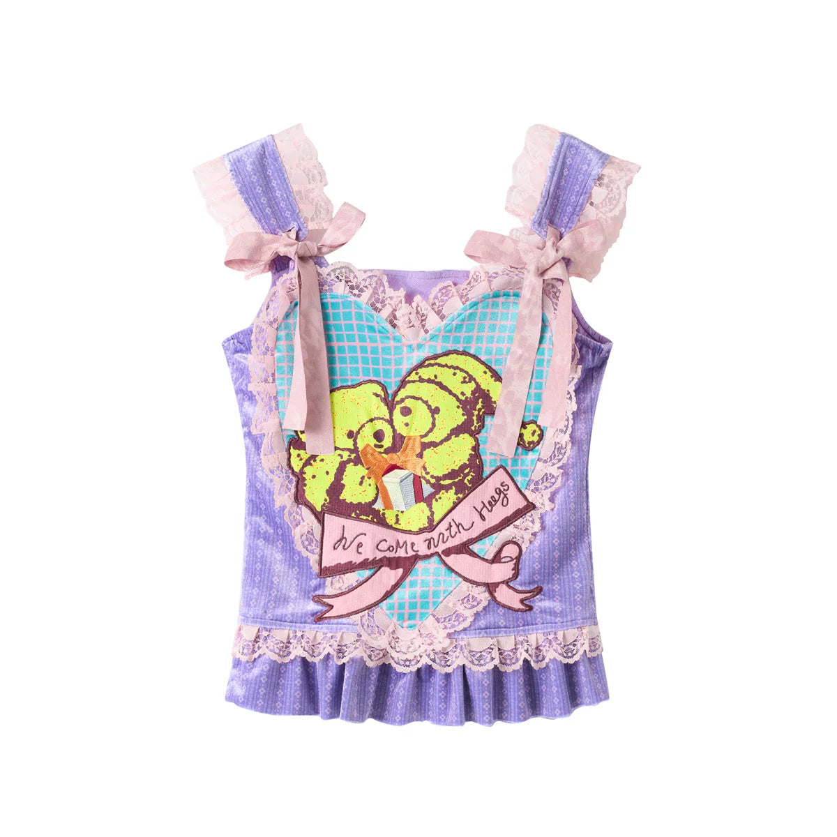 Purple Heart Velvet Camisole