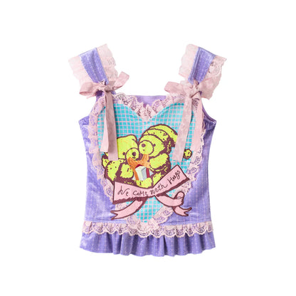 Purple Heart Velvet Camisole
