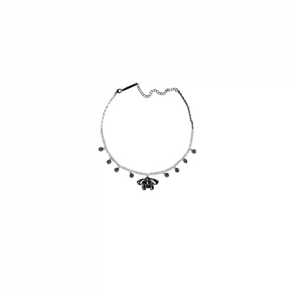 Zirconia Bow Necklace