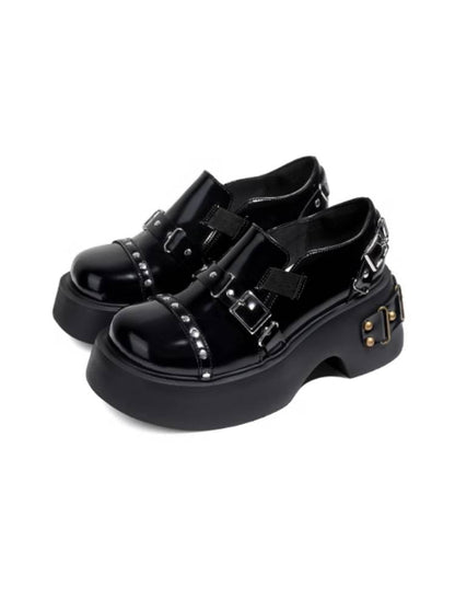 Punk style platform shoes