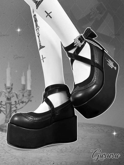 Mary jane platform shoes