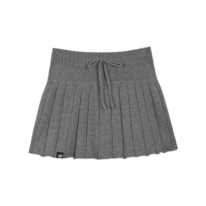 Gray & Purple Lamb Fleece Skirt Set-Up