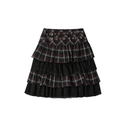 Retro Short Cake Skirt