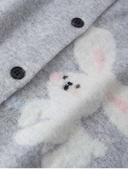 Rabbit knit cardigan