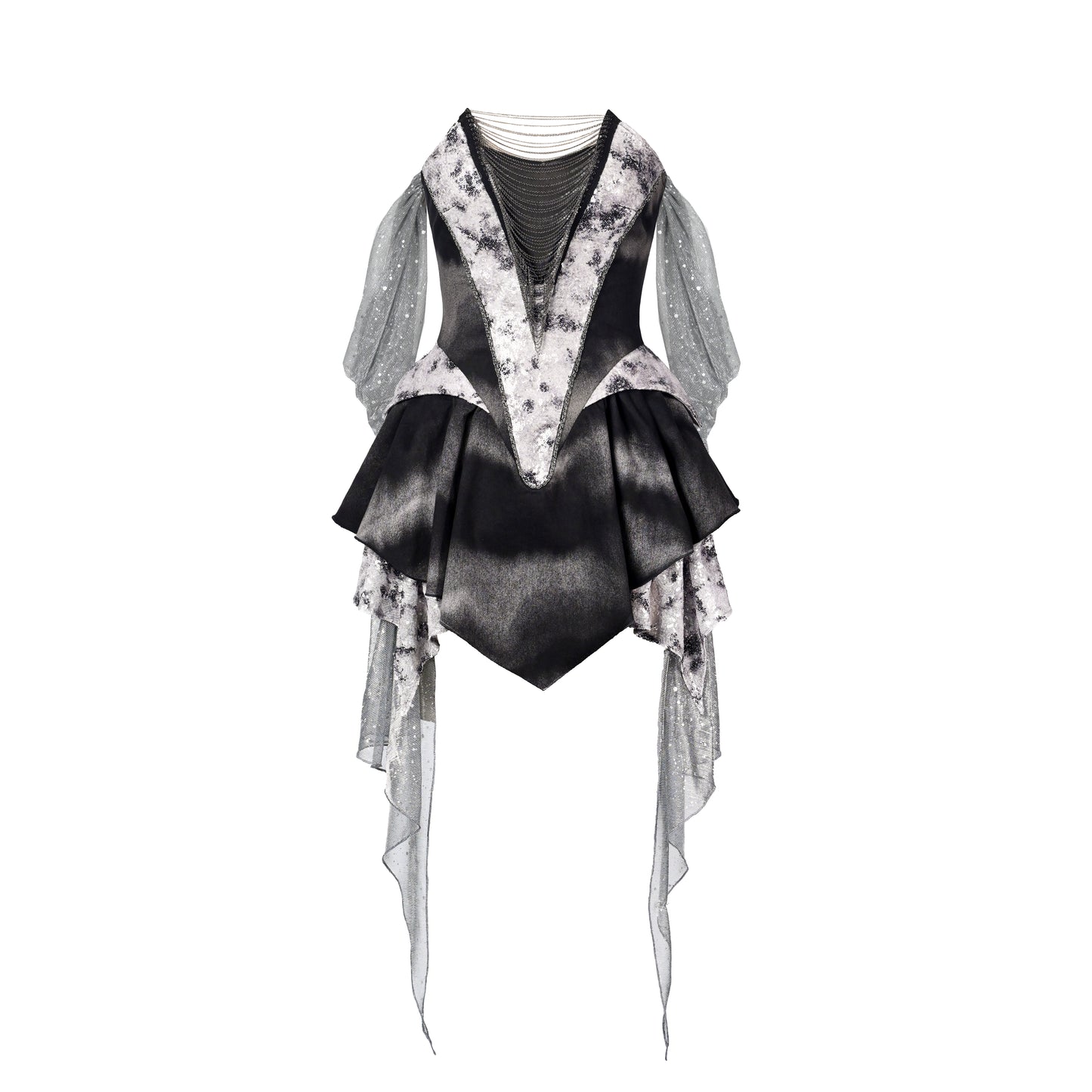 Futuristic Punk Hooded Dress