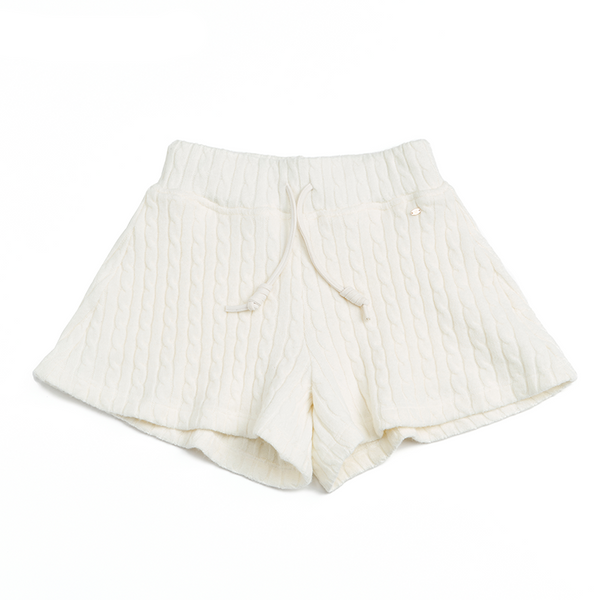 Knitted Twist Pattern Skirt Pants