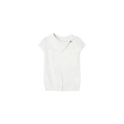 Asymmetric Loop Knit Top