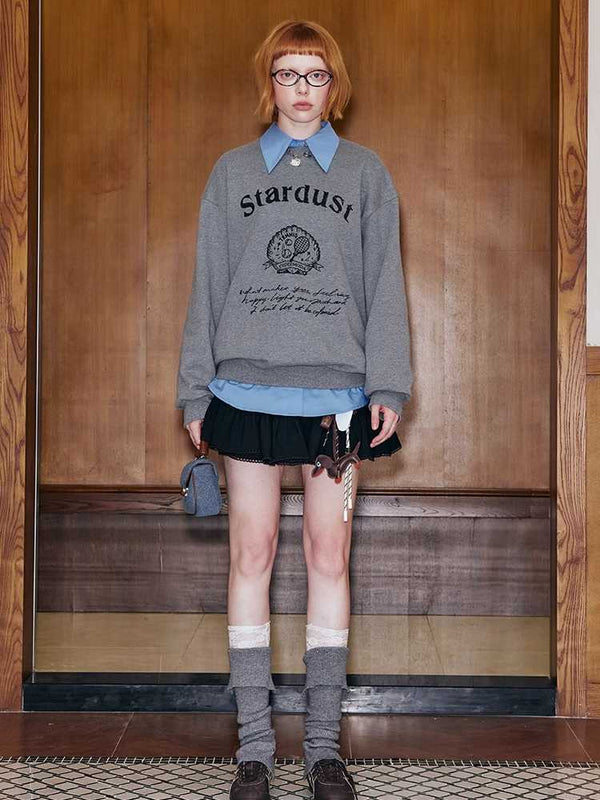 Hand-painted long-sleeved sweatshirt