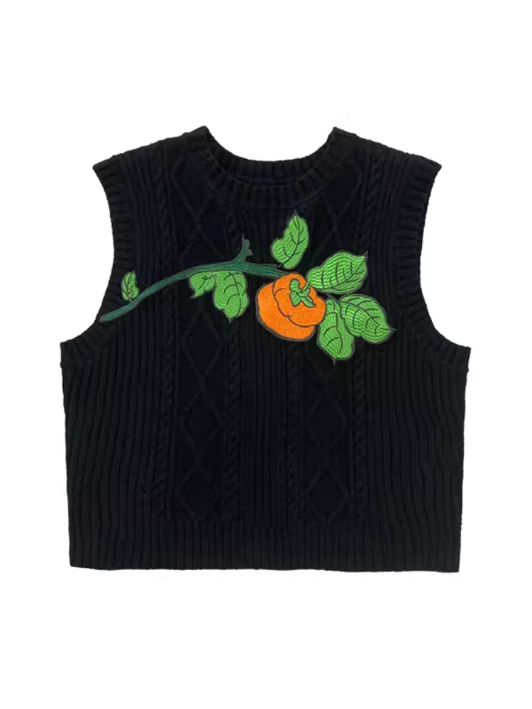 Chinese style embroidery vest and shirt