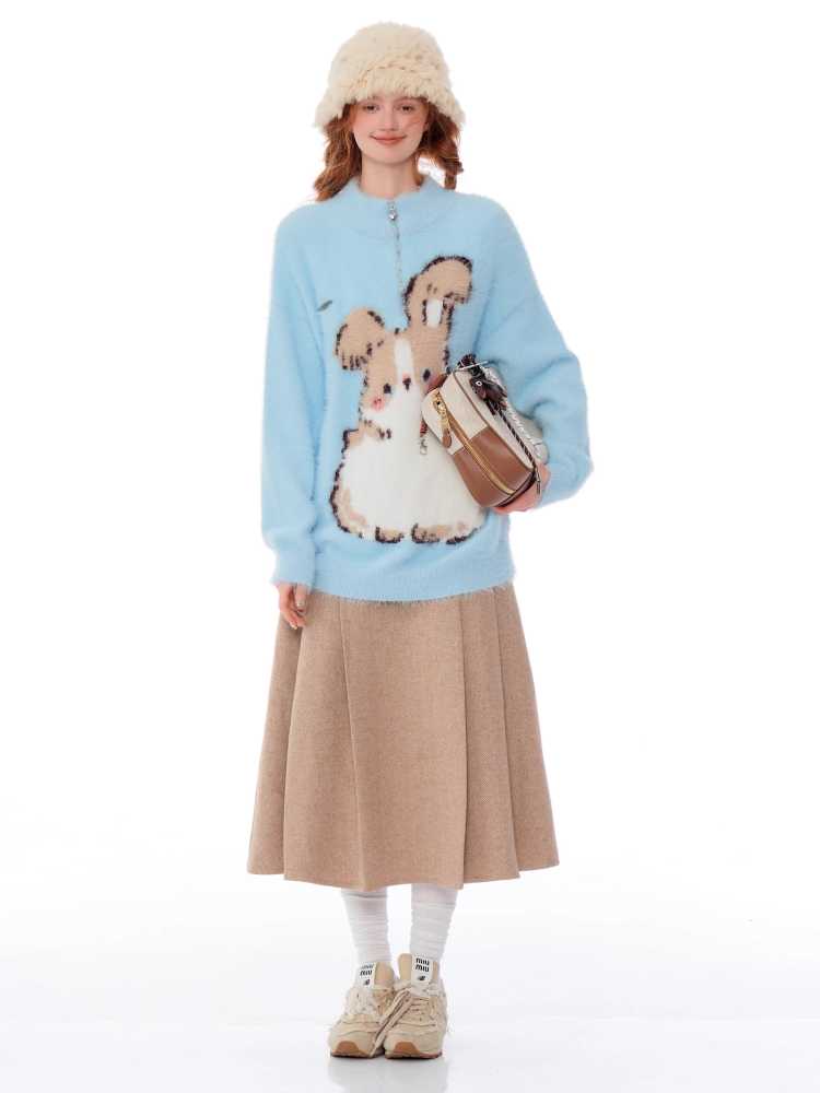 Soft rabbit sweater