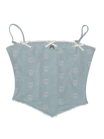 Bear print camisole