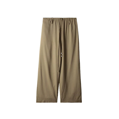 Linen Blend Wide-Leg Pants