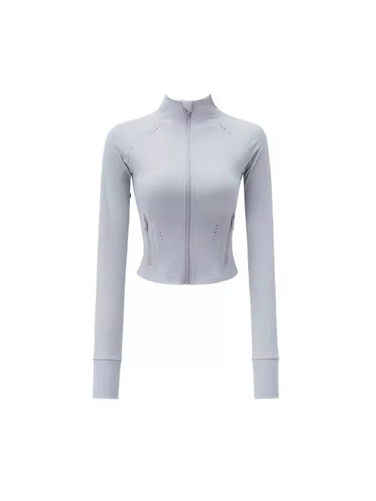 Slim fit zipper tops