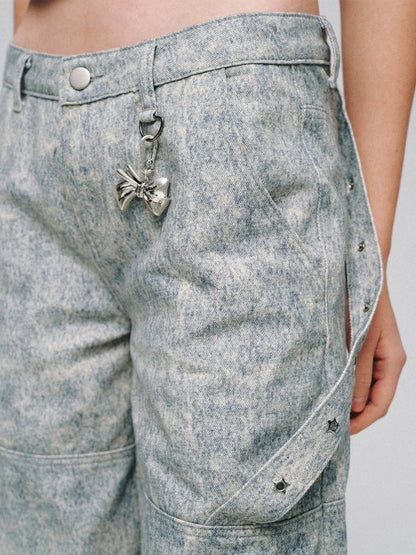 Low waist shapework denim pants