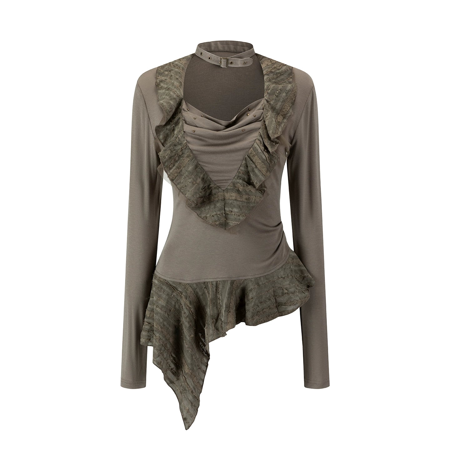 Swing Collar Tencel Shirt