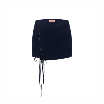 Sweet Lace-Up Summer Skirt