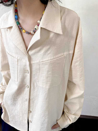 Casual loose long sleeve shirt