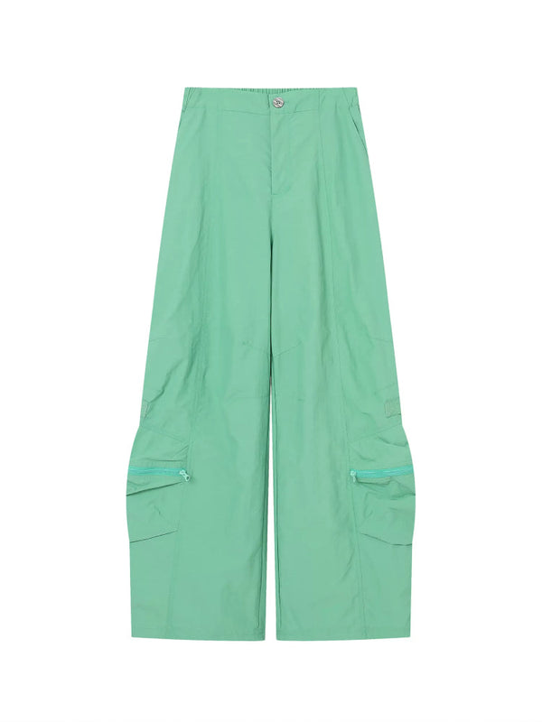 High waist slim casual pants