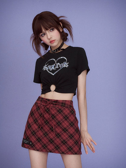 Punk plaid skirt