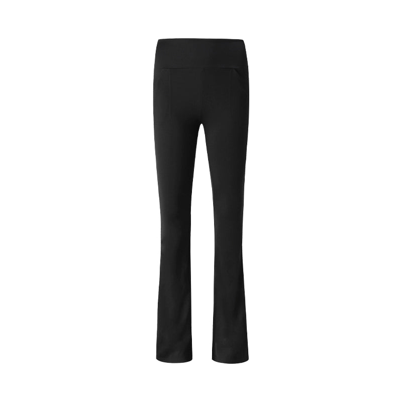 Black Fleece Flared Pants