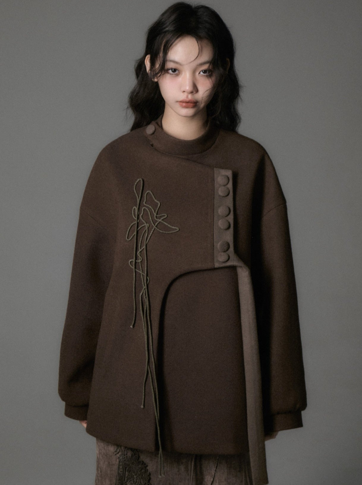 original short woolen jacket