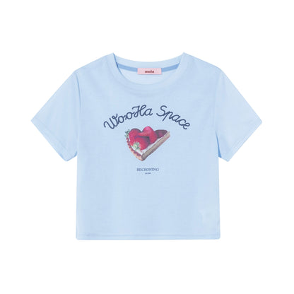 Retro Straight Short Sleeve T-Shirt