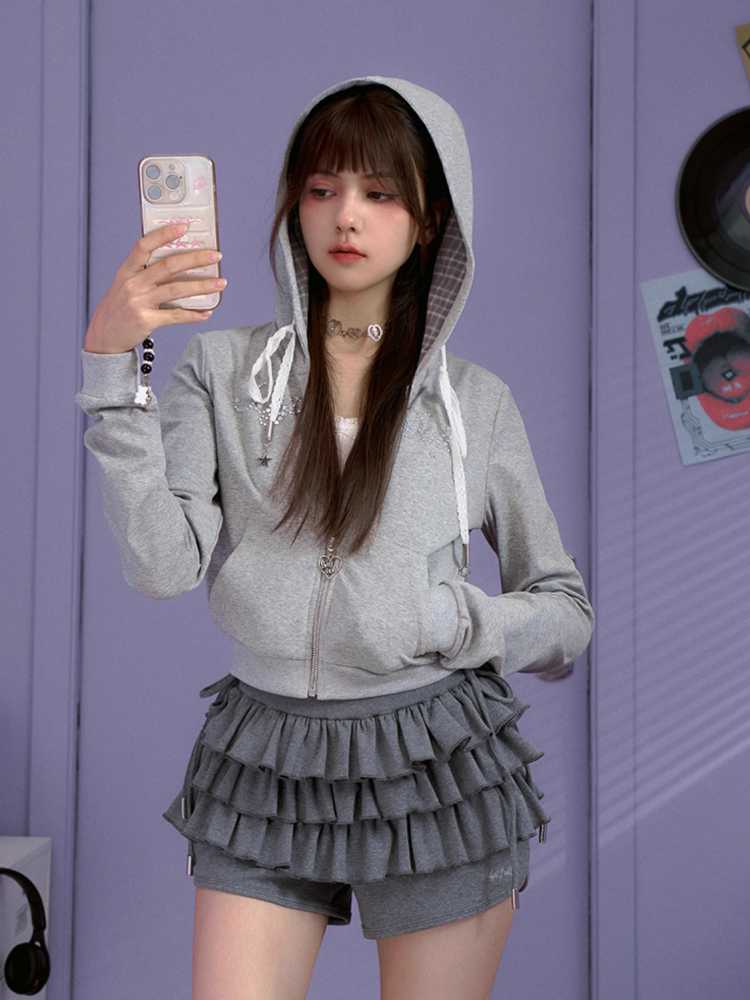 Casual hooded sweatshirt